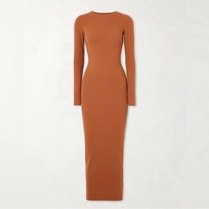 SKIMS | Dresses | Skims Fits Everybody Onyx Maxi Dress | Poshmark